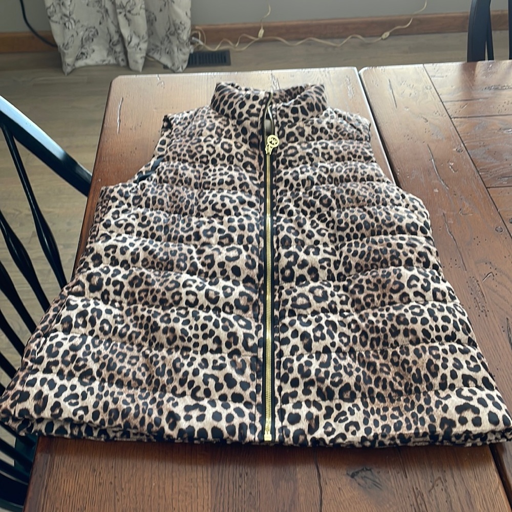 Michael Kora Leopard Vest